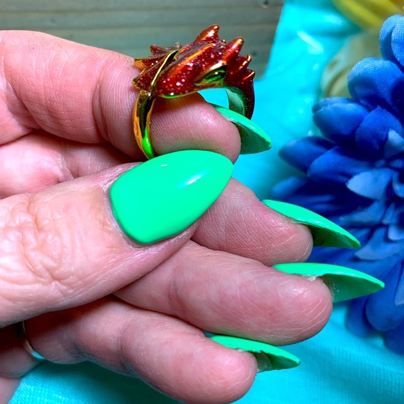 💍Adjustable red dragon ring 💍 - Picture 3 of 4